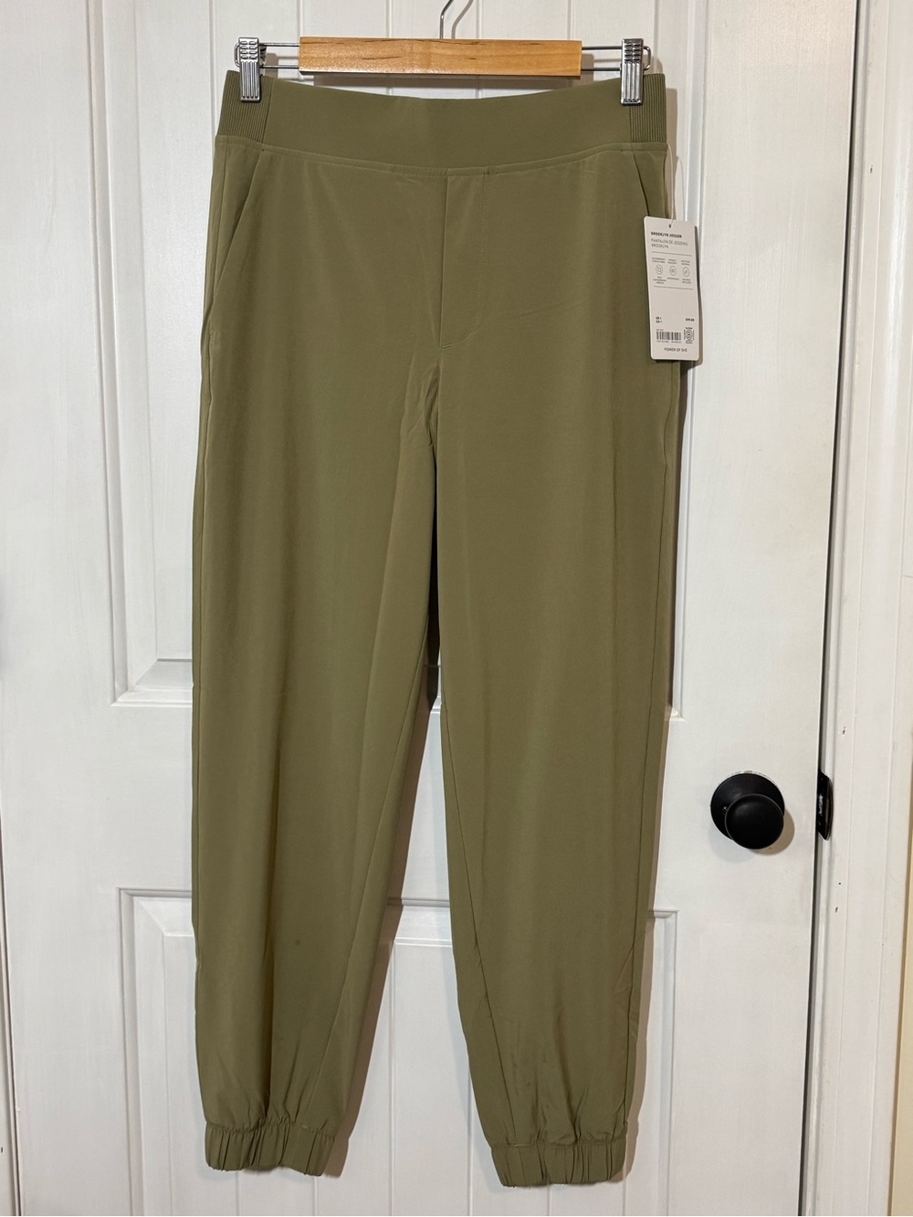 Athleta Brooklyn Jogger Olive Utility Pull-On Pants - Picture 1 of 6